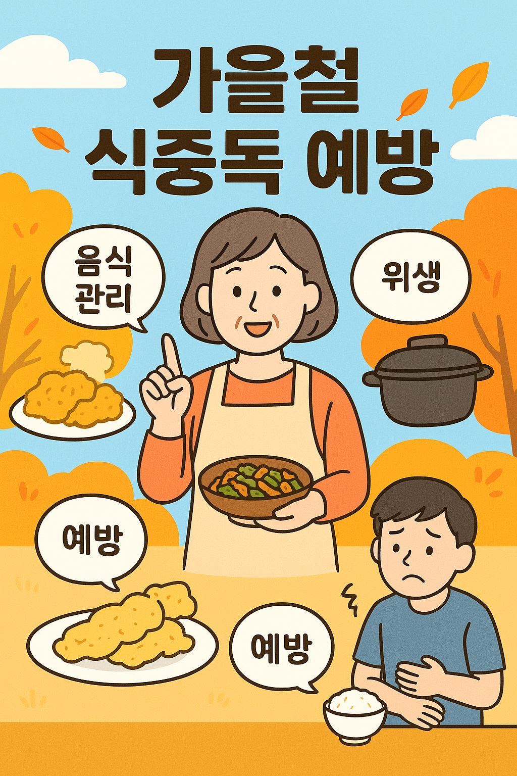 가을철 식중독 증상과 예방