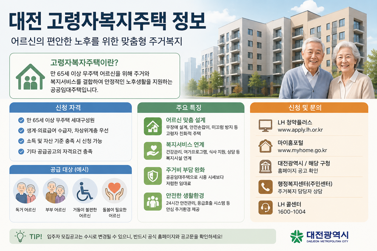 대전 고령자복지주택, 부모님 노후 주거를 고민한다면 꼭 확인해야 할 제도