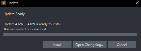 업데이트 준비 완료