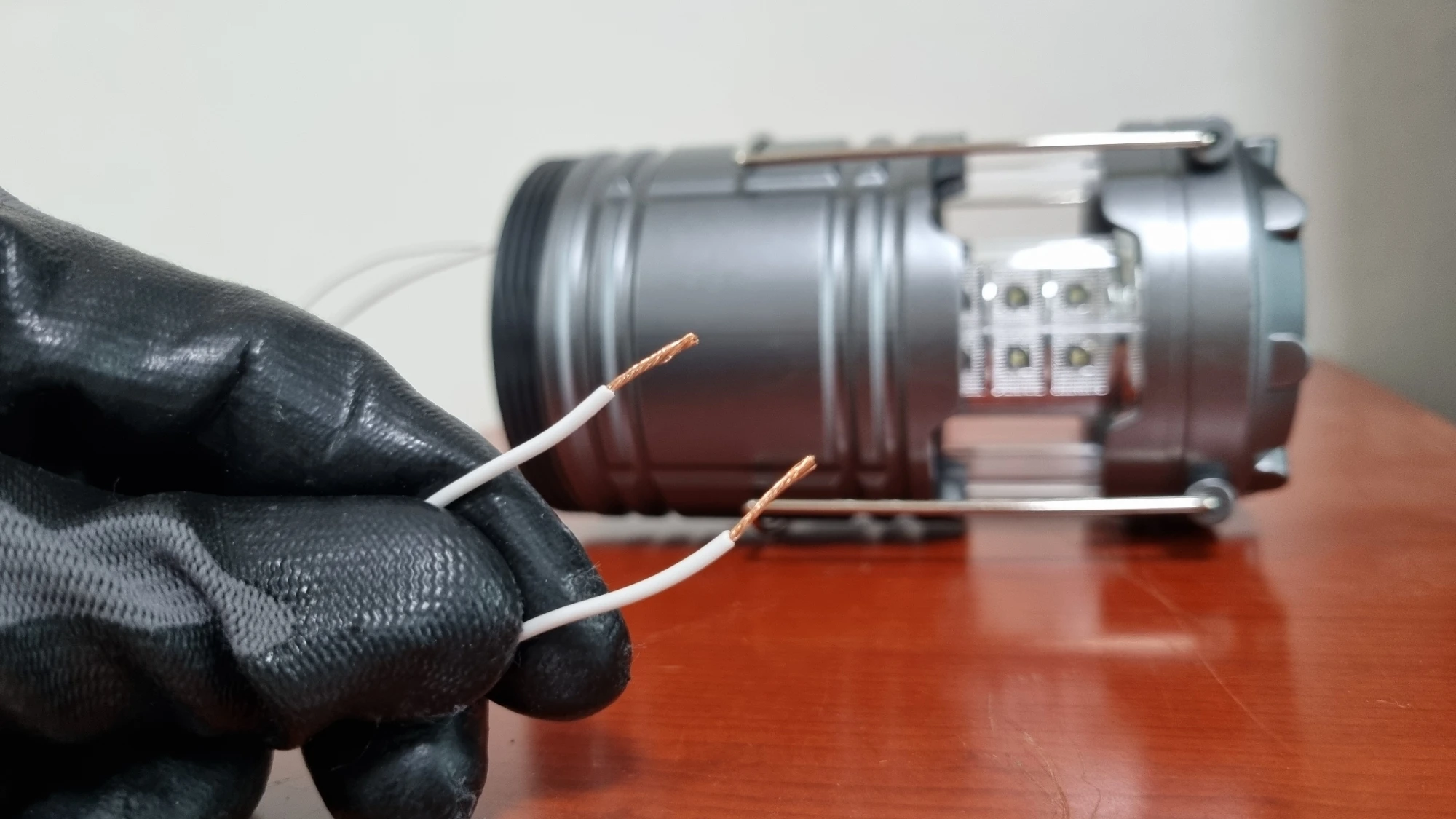 렌턴 단선 테스터 만든 모습