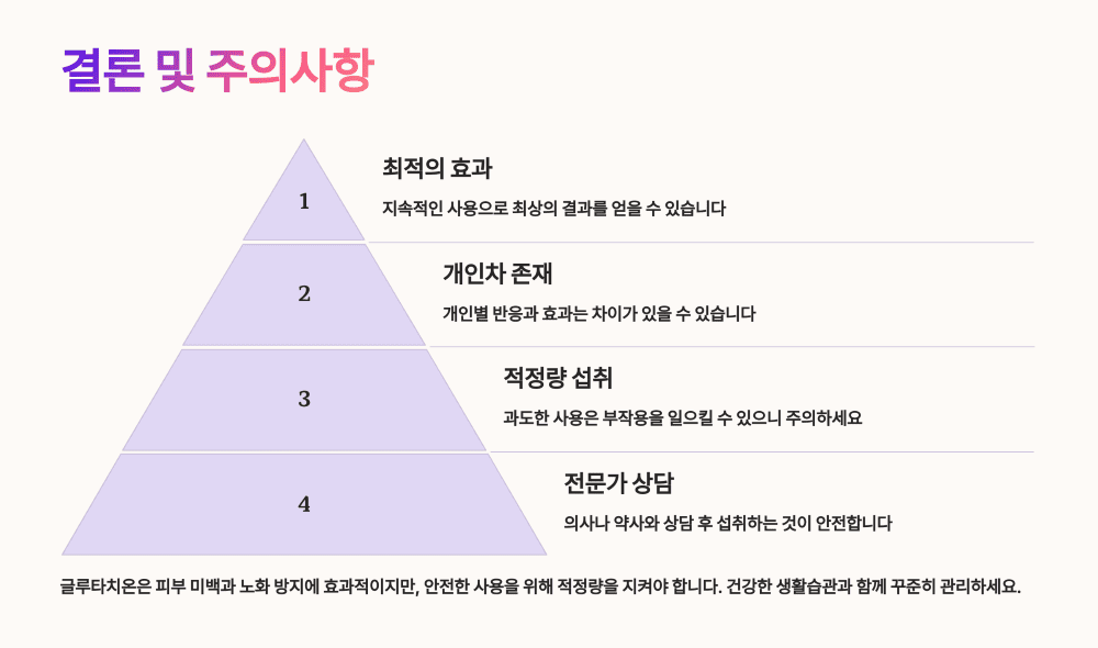 결론 및 주의사항