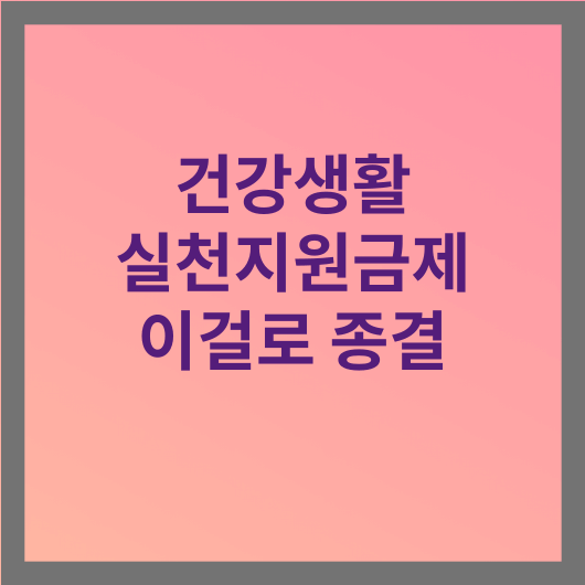 건강생활실천지원금제 신청방법
