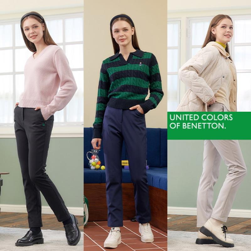 베네통골프 23FW 여성 시그니처 웜 팬츠3종