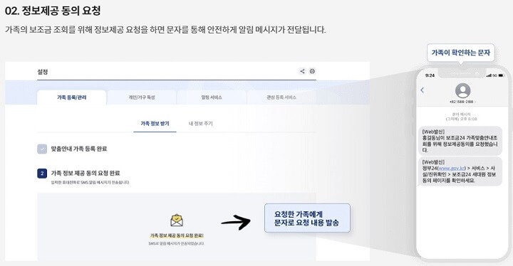 정보제공동의요청화면