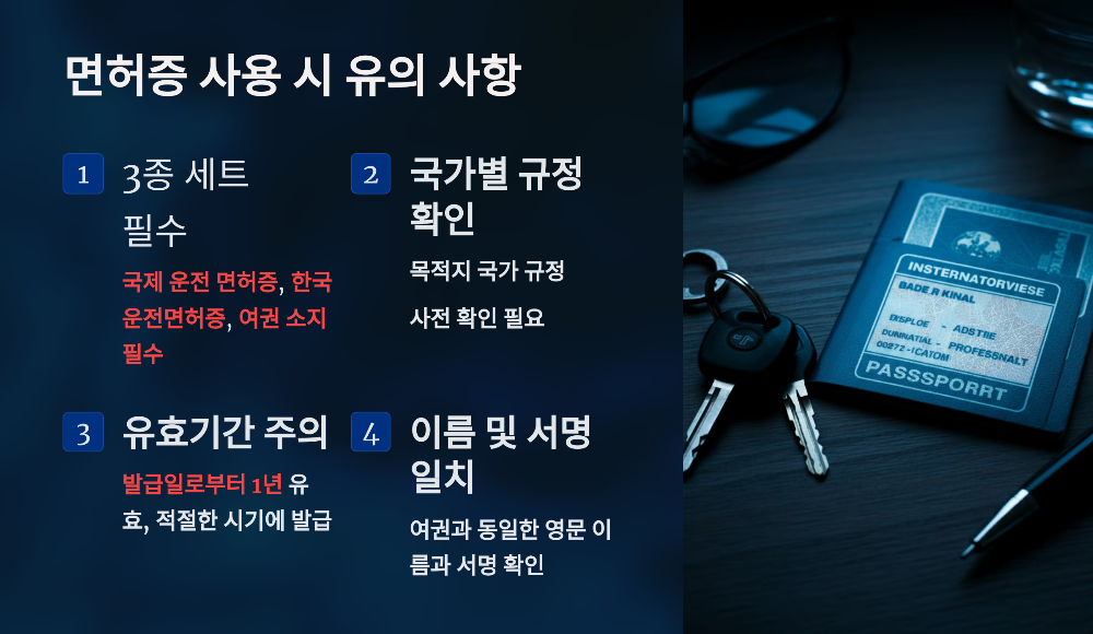 유의 사항