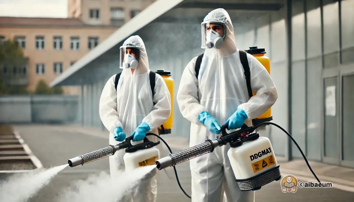 전염성-병원을-예방하기-위해-방역을-실시한다