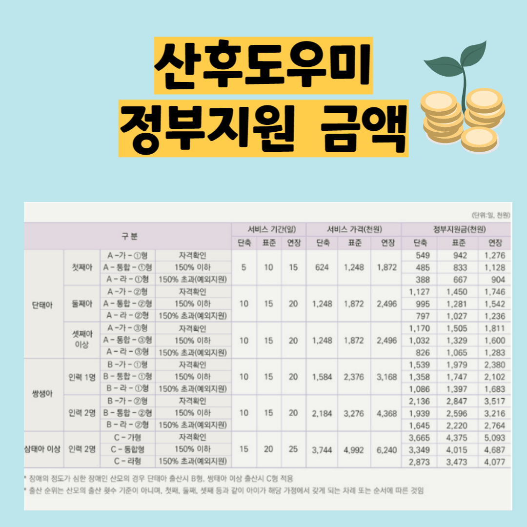 정부지원-산후도우미-정부지원-금액