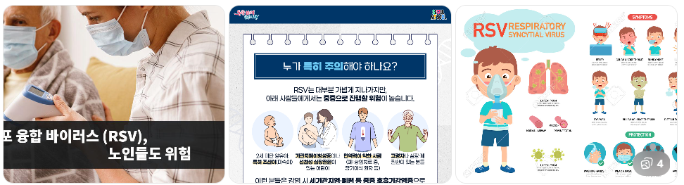호흡기세포융합바이러스와 고령층 위험 관련 이미지