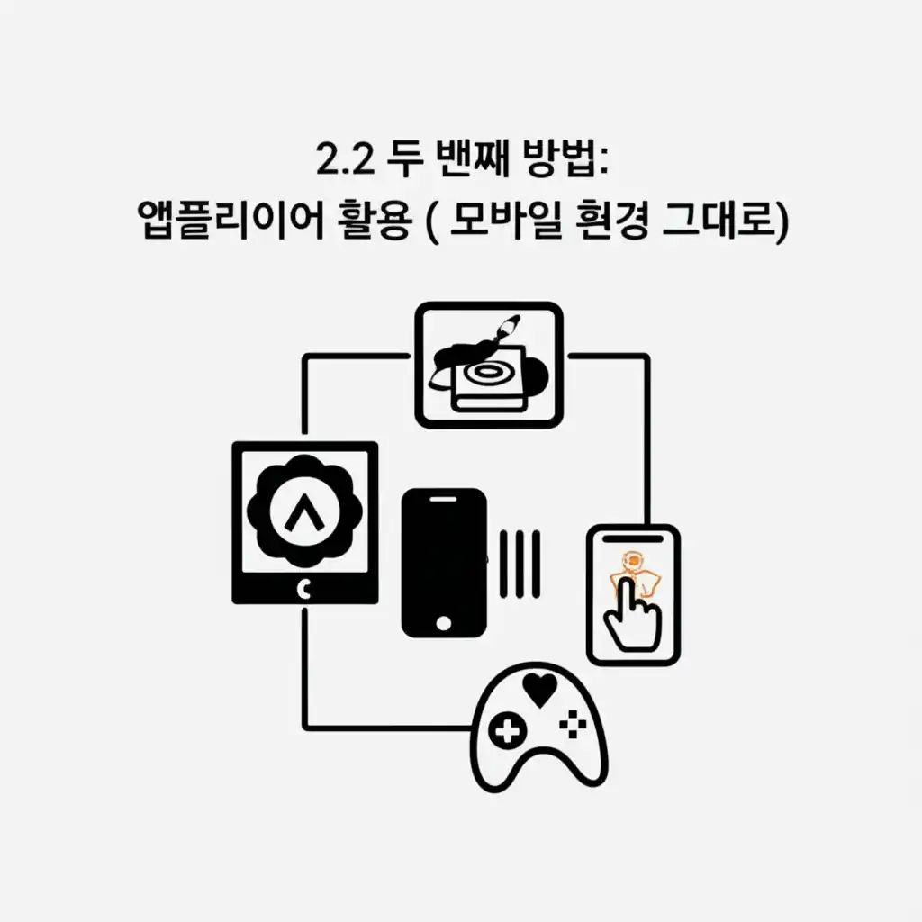 당근마켓 PC 버전 앱플레이어에서 모바일 환경 그대로 실행된 당근마켓 화면.
