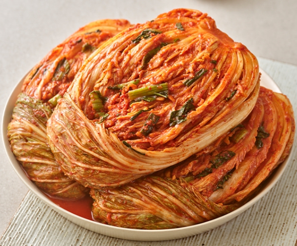 한국의 떡 종류 옥수수떡-김치