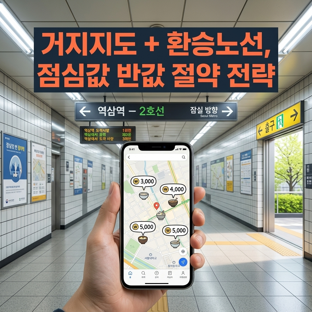 거지맵 환승동선 교통비절약 대중교통 활용법
