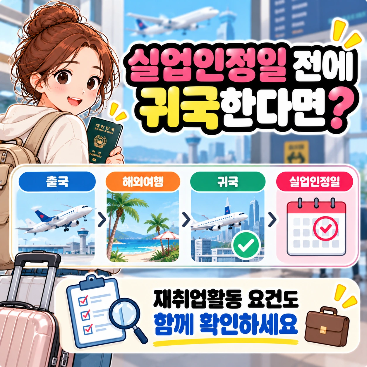 실업급여_실업인정일전_귀국_재취업활동확인
