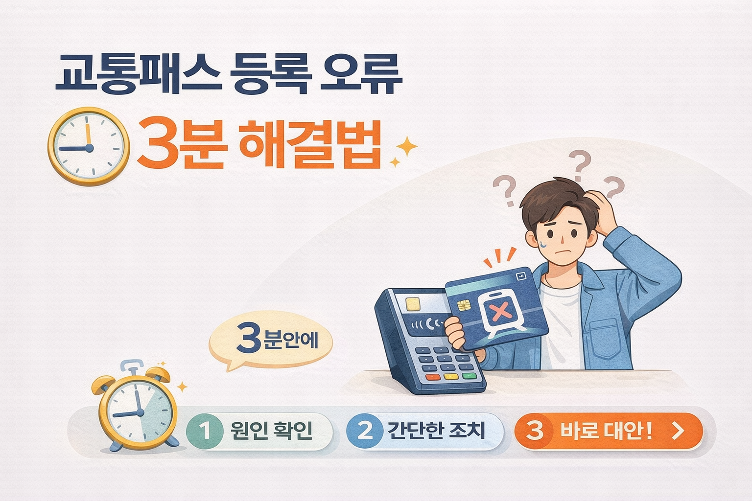 교통패스 등록 오류 3분만에 해결하는 법