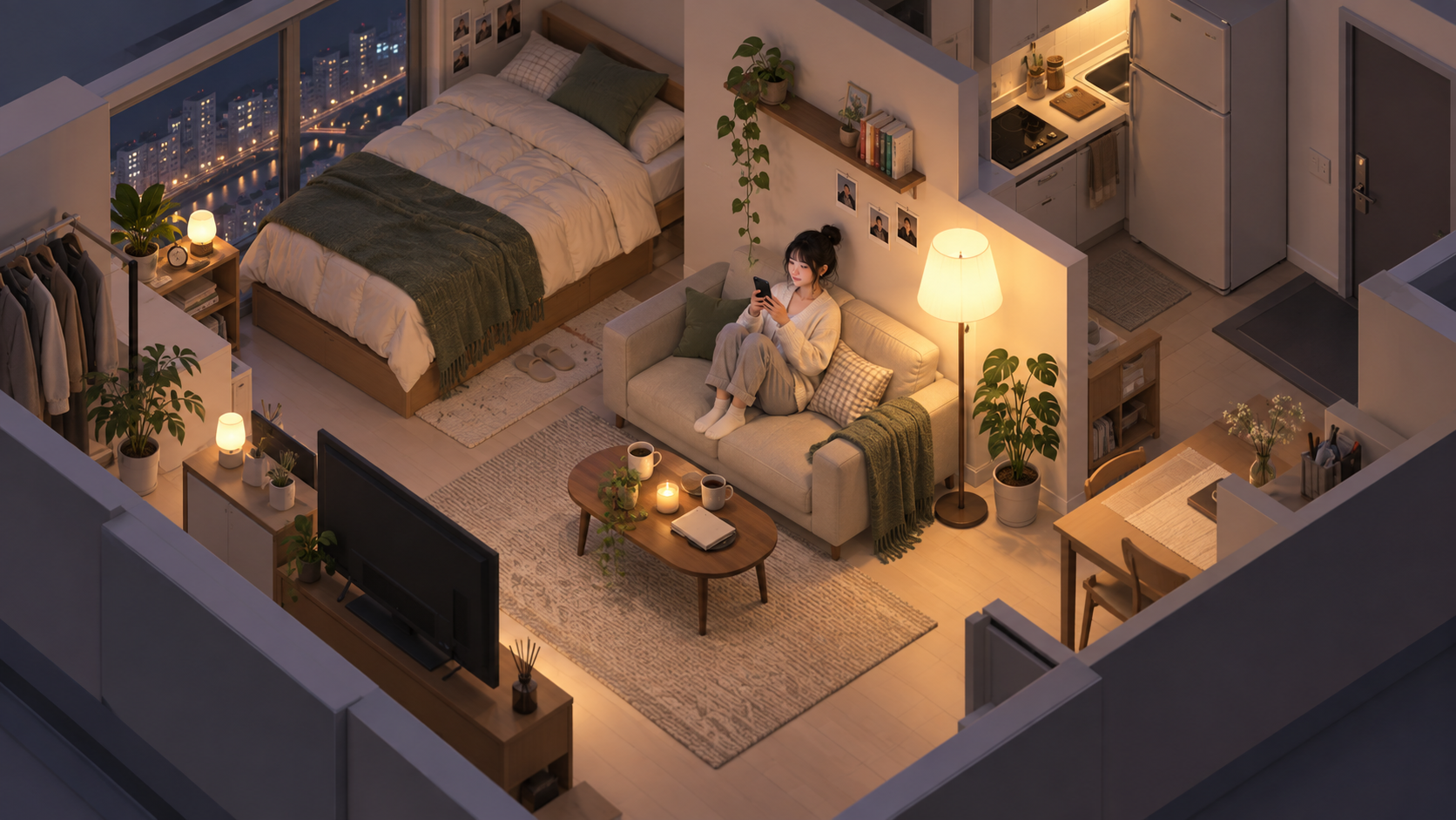 검진 예약을 잡는 저녁