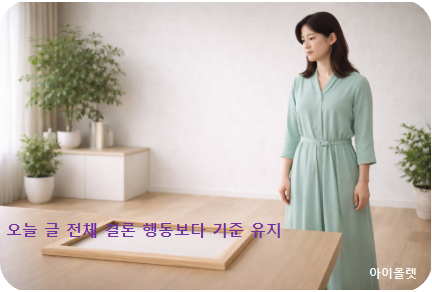 판단은 흐름이 확인된 뒤에야 의미를 갖는다