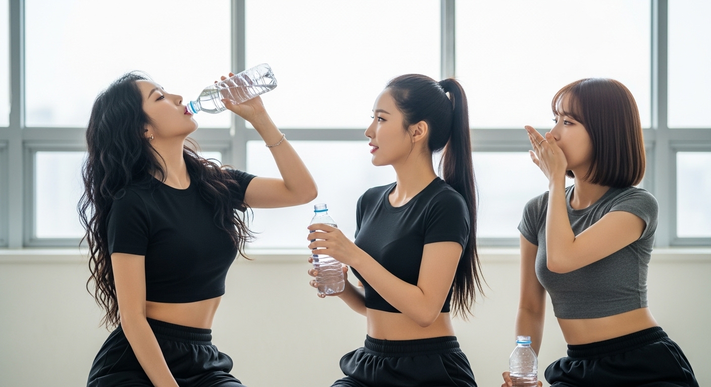 물마시는 여인들