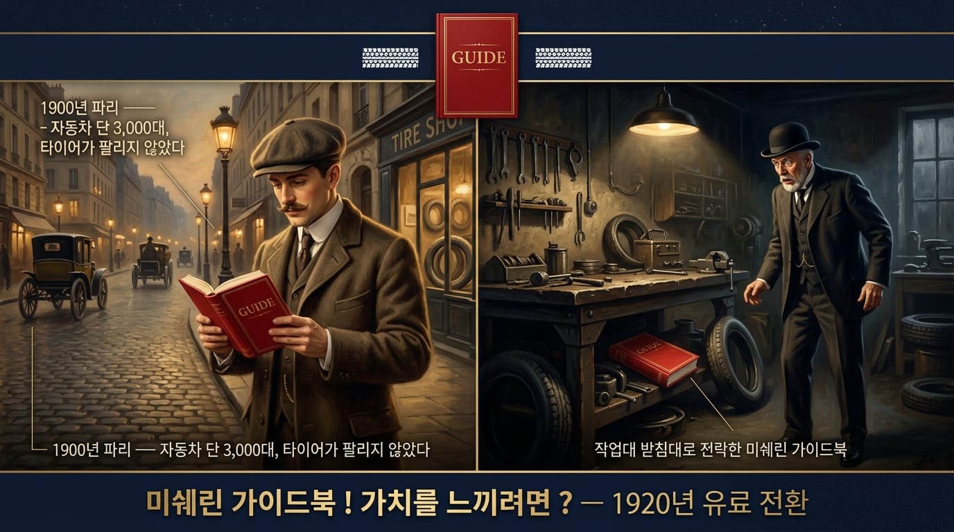 미쉐린 가이드 1900년 탄생 배경과 유료 전환 계기 이미지