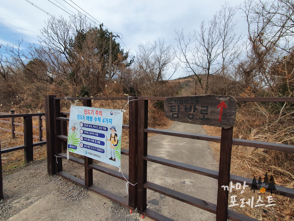 큰사슴이 오름 입구