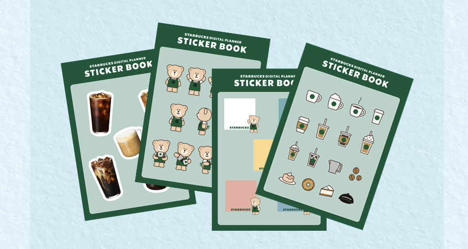 애플전용 2025년 스타벅스 스티커북 증정