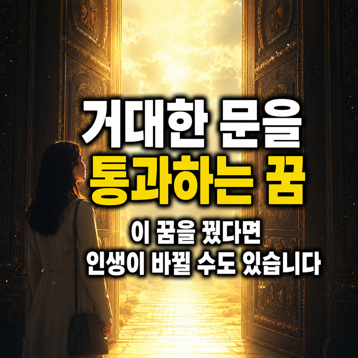 거대한 문을 통과하는 꿈