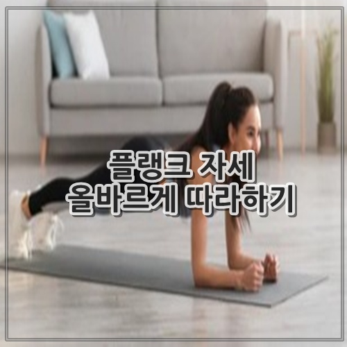 플랭크 자세 올바르게 따라하기