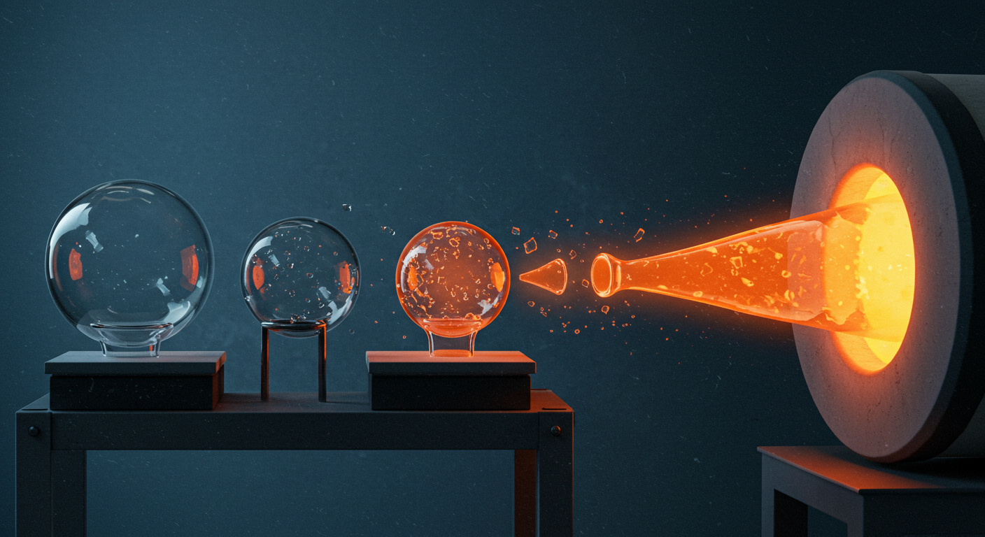 유리가 녹는 온도 몇도일까?