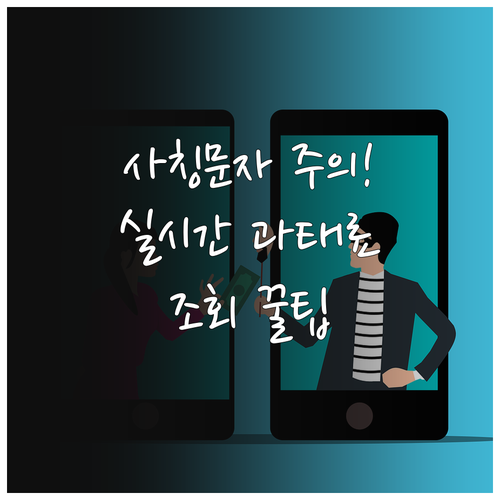 교통 범칙금 사칭 문자 확인과 실시간..