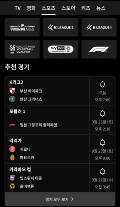 스포츠-실시간-생중계