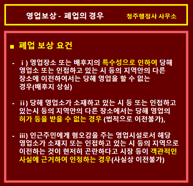 폐업보상-요건
