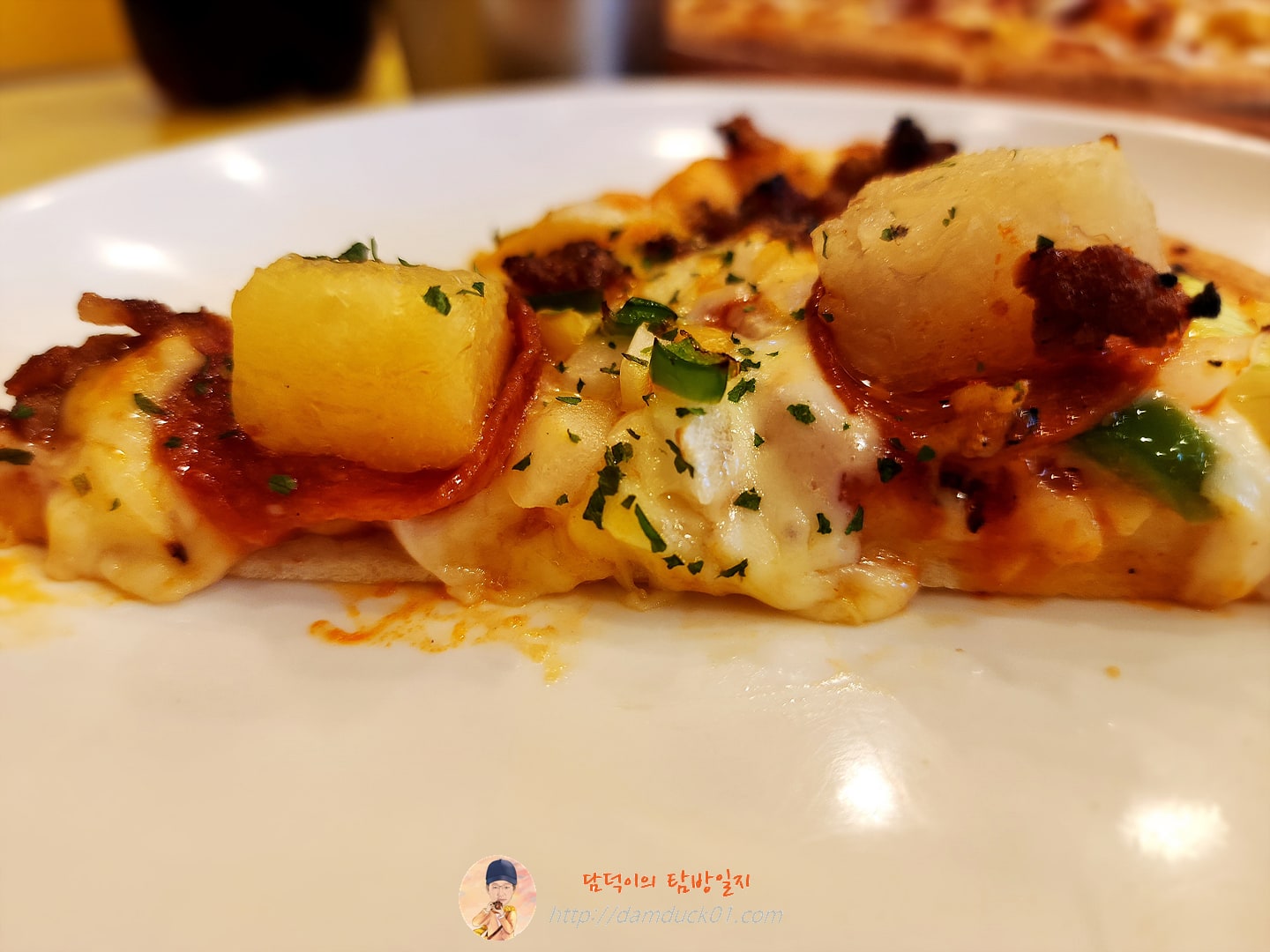 직화파인애플피자