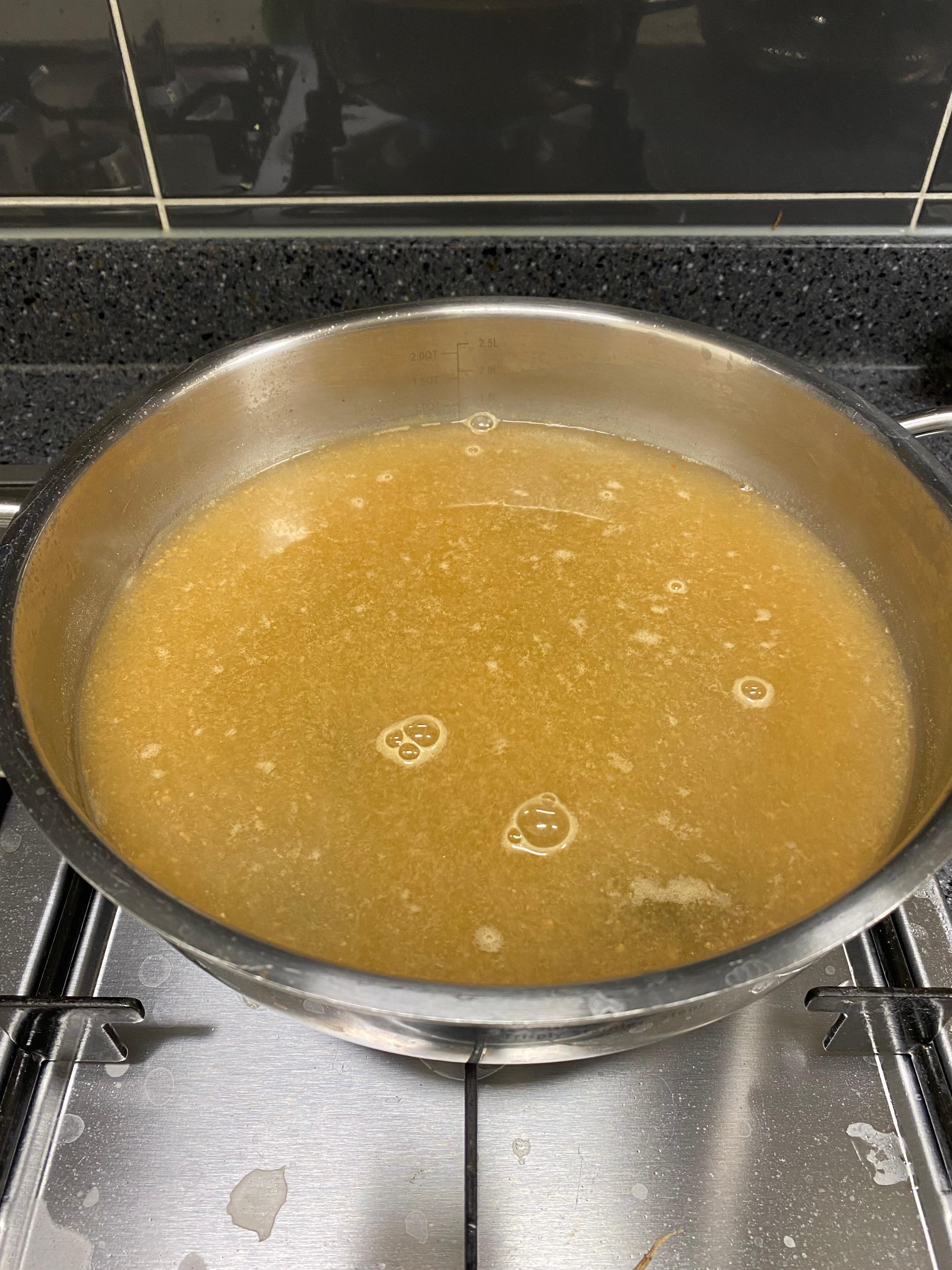 된장 두스푼 넣은 육수