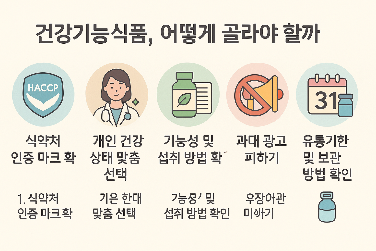 건강기능식품 선택법