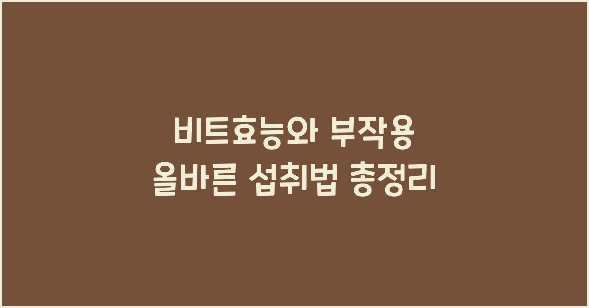 비트효능