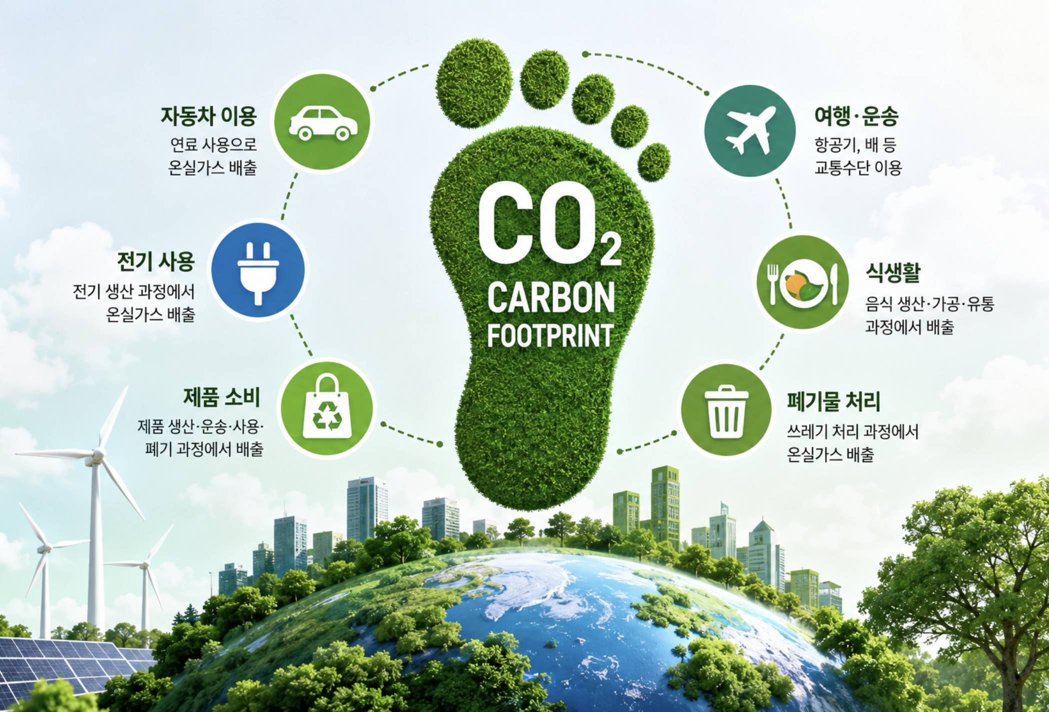 탄소발자국(Carbon Footprint)이란? 계산 방법부터 줄이는 방법까지