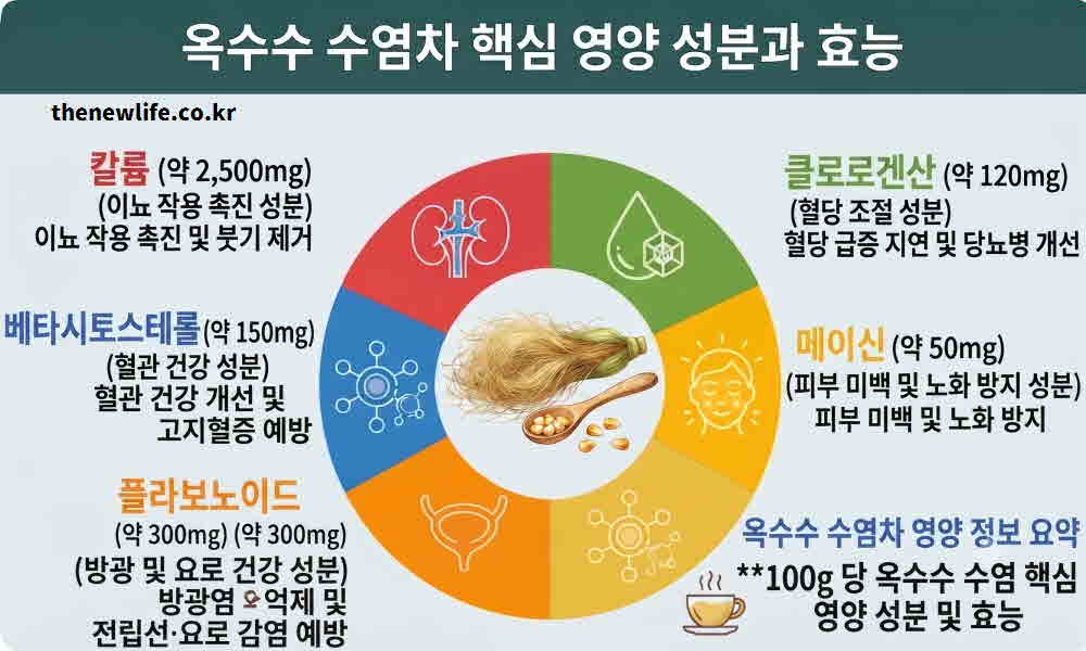 옥수수수염차 효능 영양성분