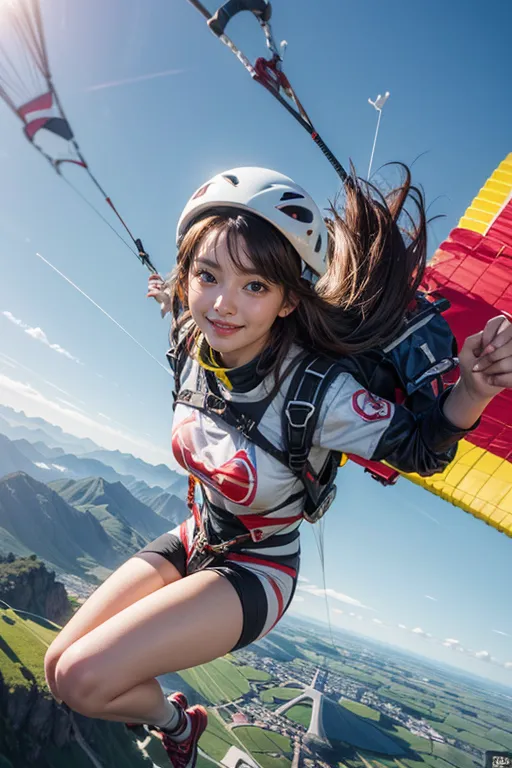 Stable diffusion AI Picture-Paragliding