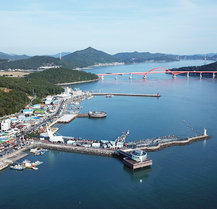 강진 마량미항 전경 모습