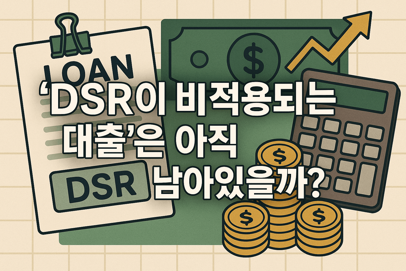 DSR규제 적용기준과 비적용대출을 활용한 전략