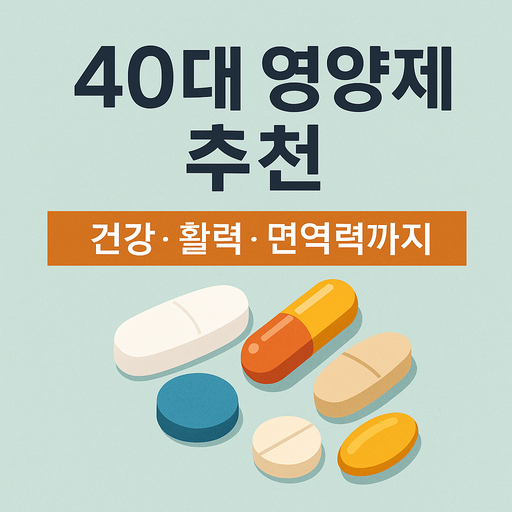40대 영양제 추천
