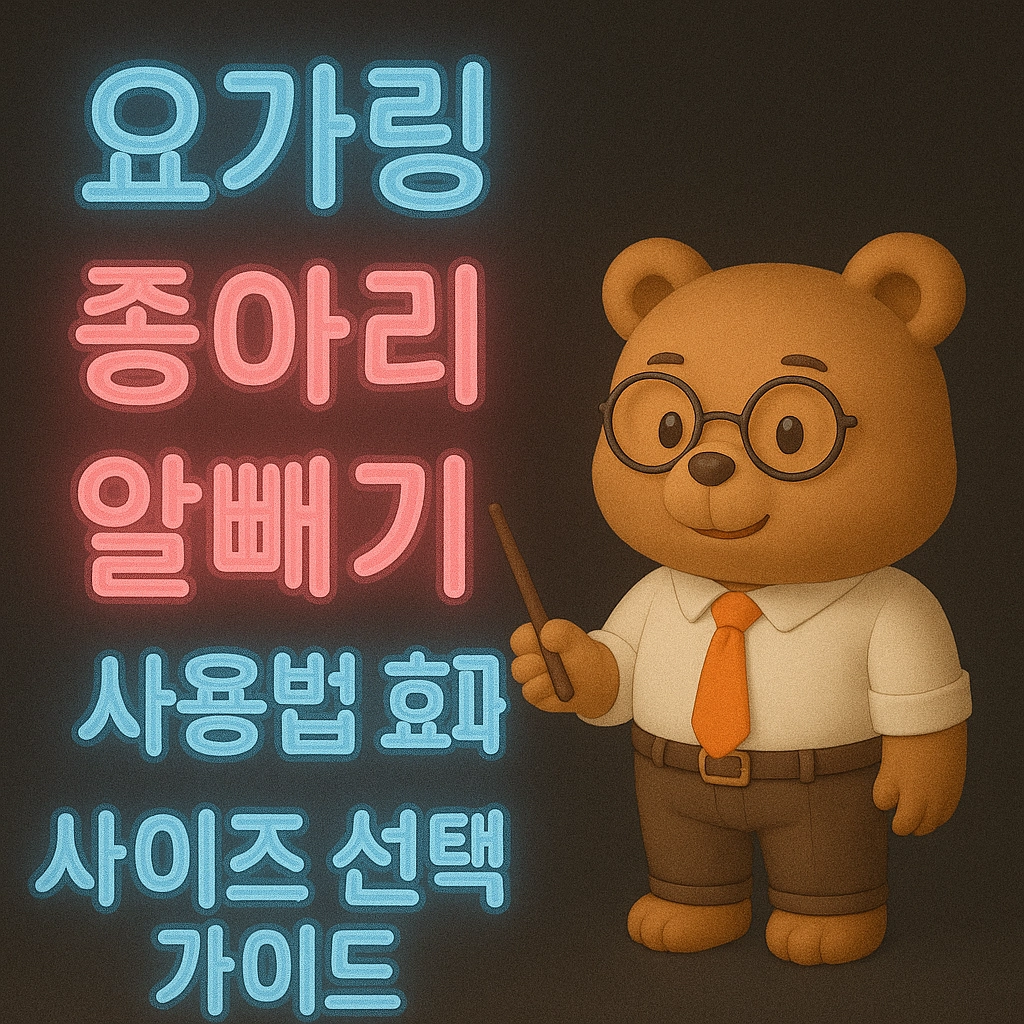 요가링 종아리 알빼기 사용법 효과 사이즈 선택 가이드