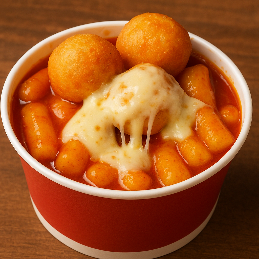 치즈 폭탄 떡볶이, 편의점에서 즐기는 진짜 배부른 간식