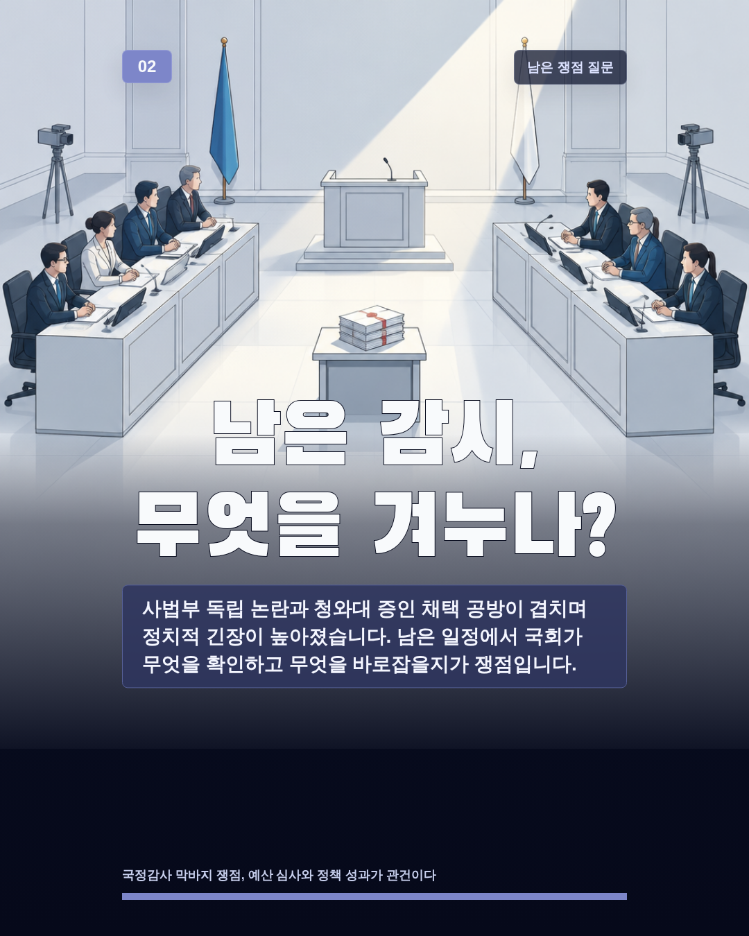 남은 감시, 무엇을 겨누나?