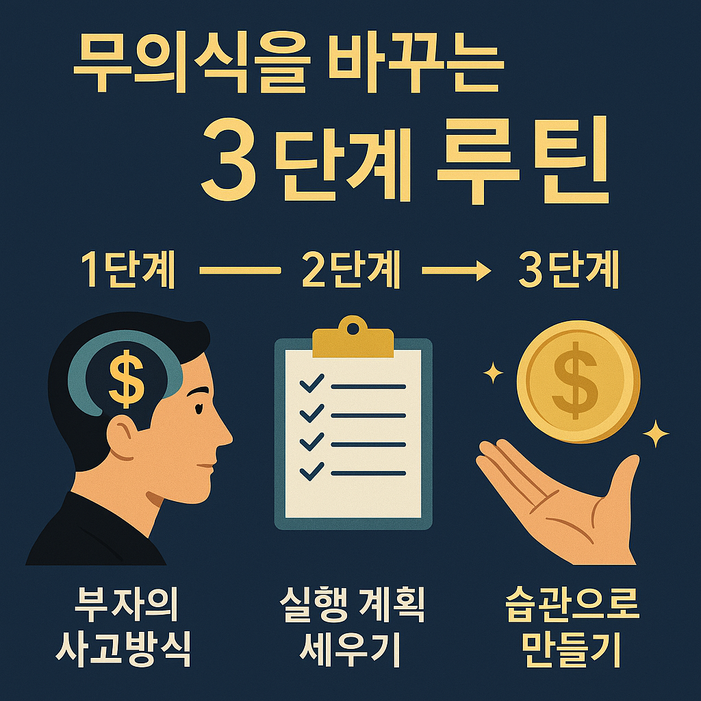 부자의 생각법 – 돈을 부르는 무의식 3단계 훈련