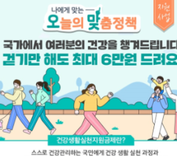 건강생활 실천지원금제 신청방법 소개