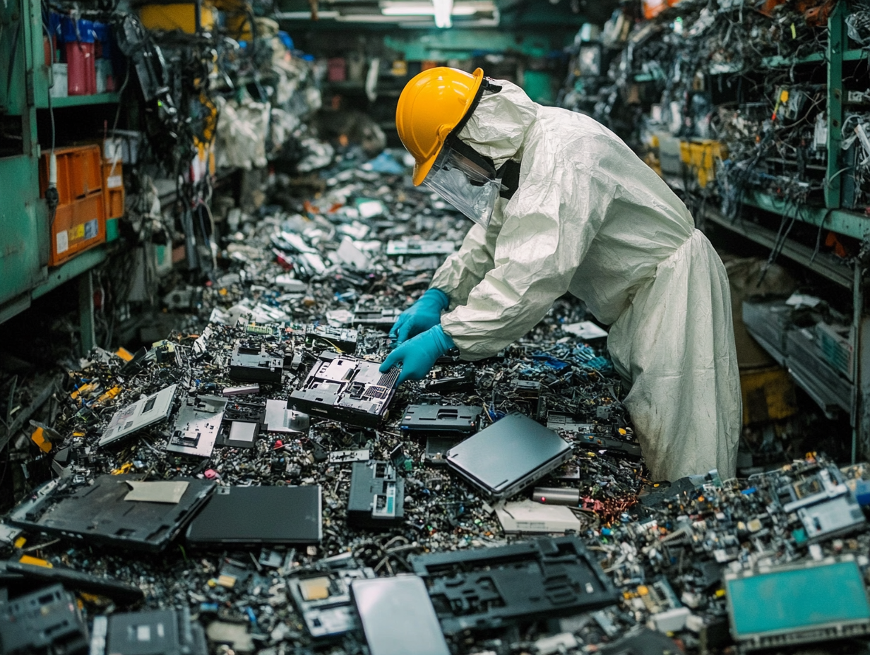 도시광산 재활용 장면