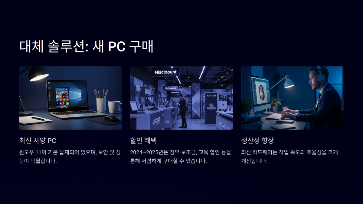 2025년 윈도우 10 서비스 종료