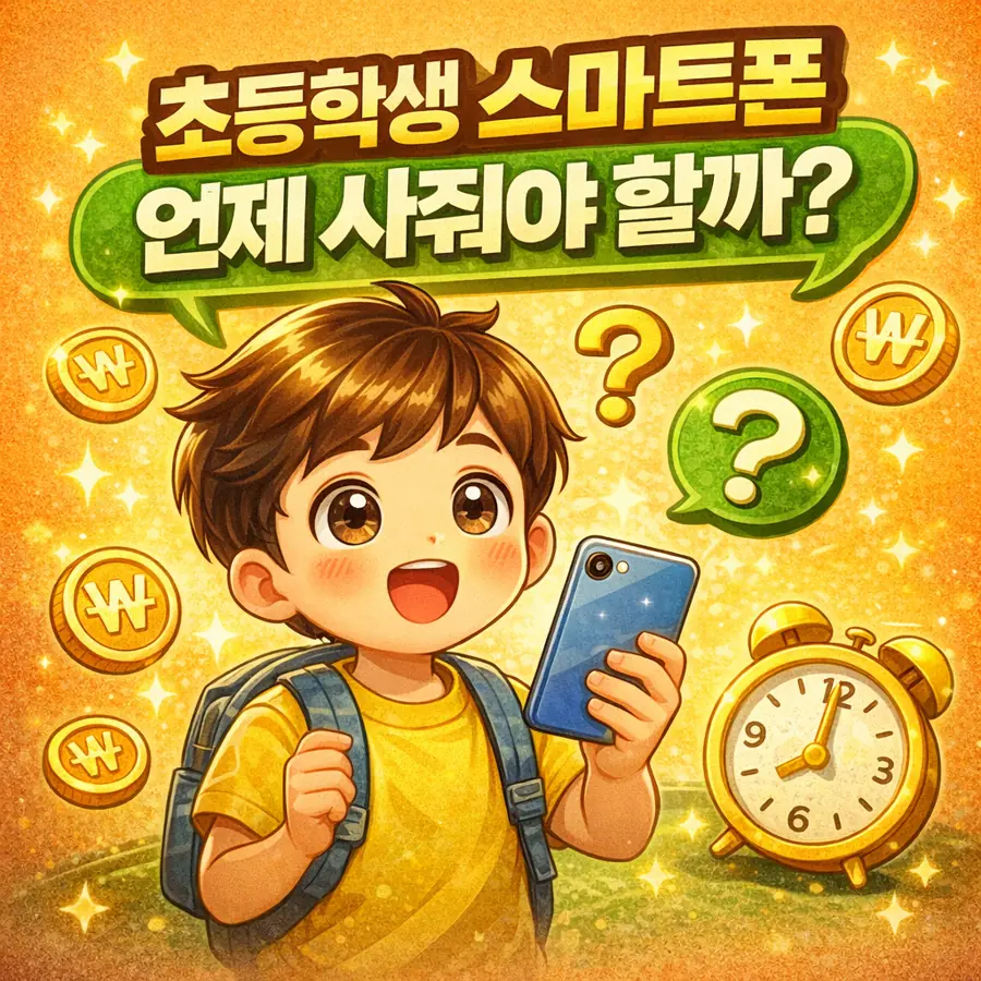 초등학생 스마트폰 언제 사줘야 할까? 부모들이 가장 고민하는 문제
