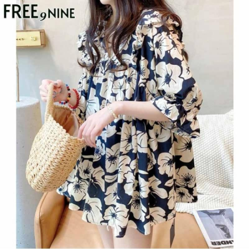 프리나인 플라썸머블라우스 FRB32055A
