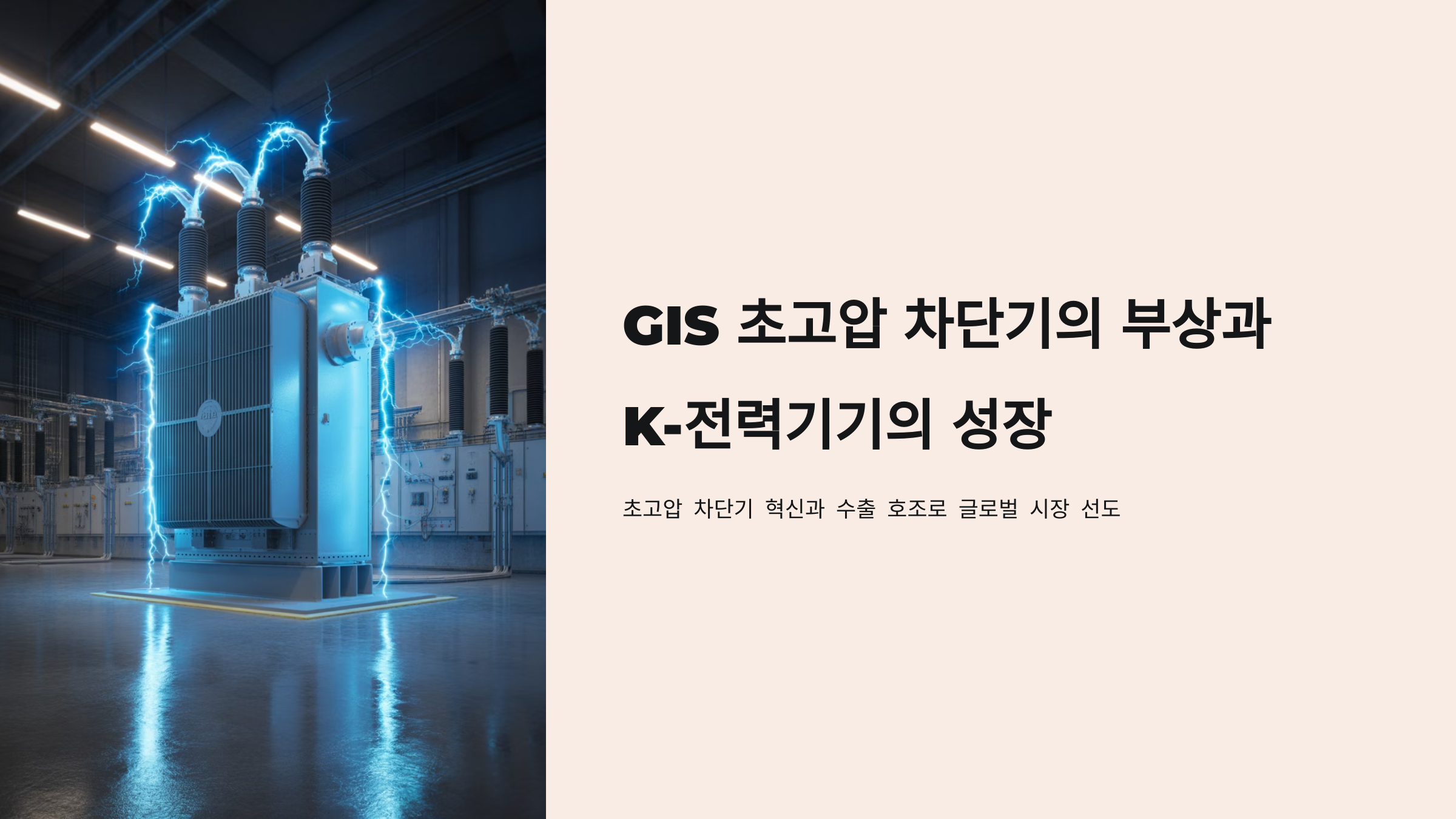 GIS 초고압 차단기의 부상과 K-전력기기의 성장