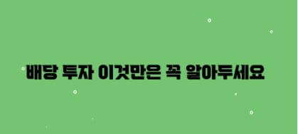 배당주 투자방법(ISA와 분리과세, 배당성장, 미국 ETF vs 국내 고배당주, 최종 체크리스트)